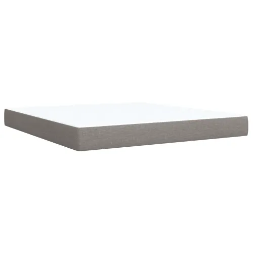 Boxspring krevet s madracem Sivosmeđa 180 x 200 cm Tkanina - Sivosmeđa 180 x 200 cm Dizajn s rombovima Cijena