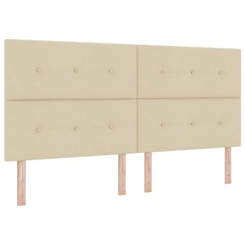 Podesivi krevet s madracem Krem 200 x 200 cm Tkanina - Krem 200 x 200 cm Prošiveno gumbima Cijena