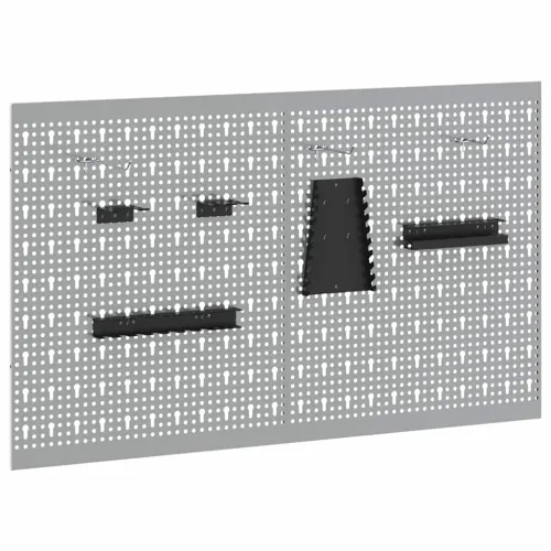 Panel za alate 2 kom. Siva 100 x 1 x 60 cm Čelik - 2 60 cm Cijena