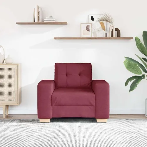 Sofa fotelja vino crvena 100x78x80 cm tkanina - boja crnog vina 100 cm Cijena