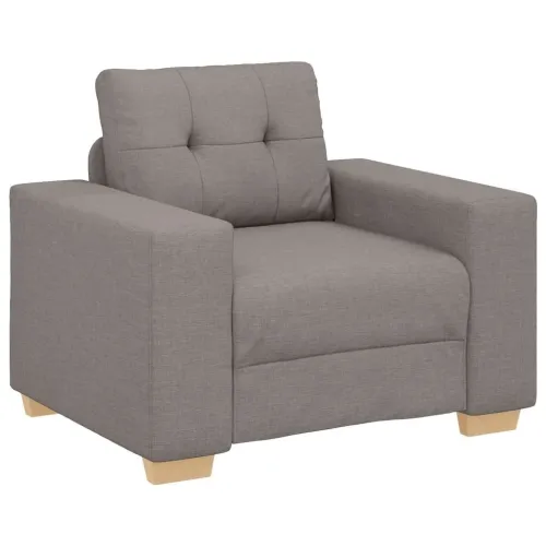 Sofa fotelja taupe 100x78x80 cm tkanina - Sivo-smeđa 100 cm Cijena