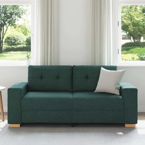 Dvosjed tamnozelene boje 180x77x82 cm tkanina - Tamnozelena 180 cm Cijena