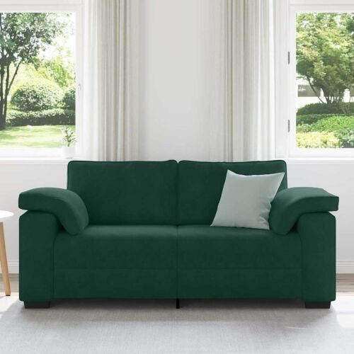 Dvosjed tamnozeleni 180x77x82 cm baršun - Tamnozelena 180 cm Cijena