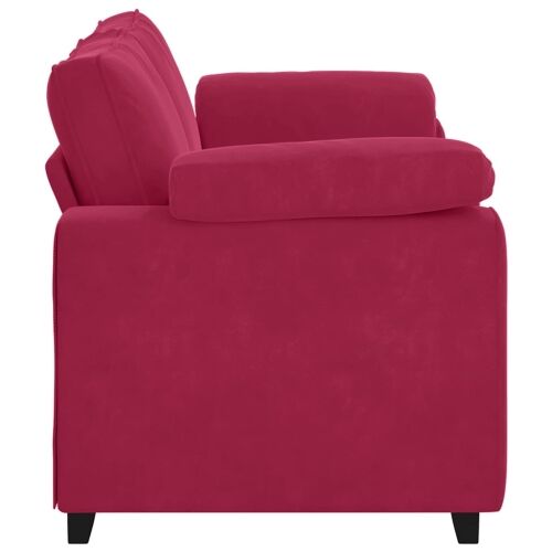 Dvosjed, sofa, vino crvena, 180x77x82 cm, baršun - boja crnog vina 180 cm Cijena