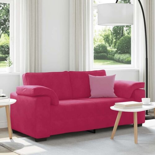 Dvosjed, sofa, vino crvena, 180x77x82 cm, baršun - boja crnog vina 180 cm Cijena