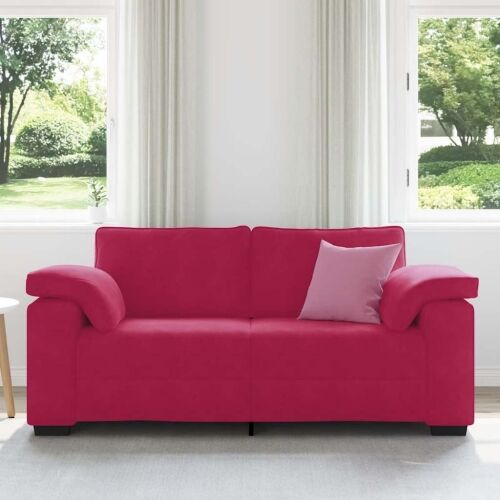 Dvosjed, sofa, vino crvena, 180x77x82 cm, baršun - boja crnog vina 180 cm Cijena