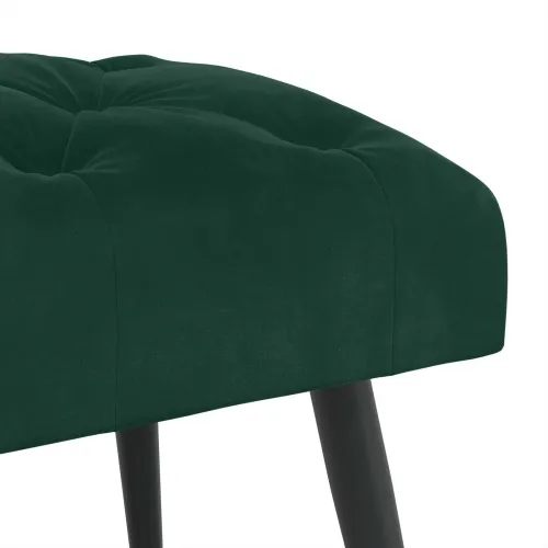Klupa s gumbastim tkanjem Tamnozelena 110 x 40 x 46 cm Baršun - Tamnozelena 110 x 40 x 46 cm Cijena