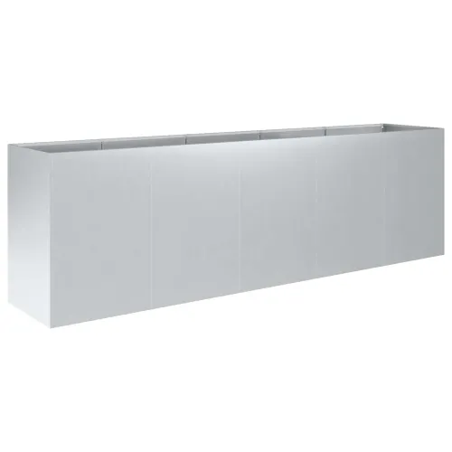 Vrtna saksija Srebrna 200 x 40 x 60 cm Pocinčani čelik - Pocinčani čelik 200 x 40 x 60 cm Cijena