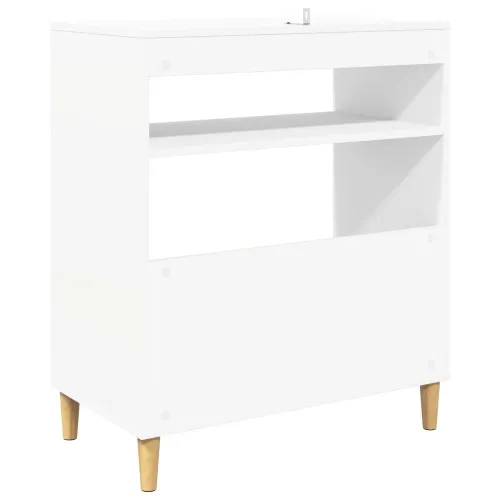 Stalak za gramofon Bijela 71 x 39,5 x 83 cm Konstruirano drvo - Bijela Cijena