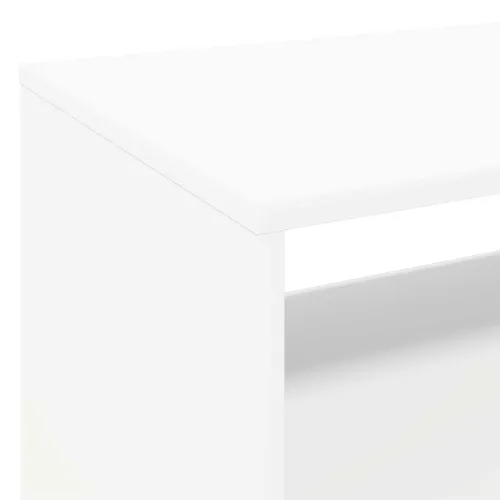 Stalak za gramofon Bijela 71 x 39,5 x 83 cm Konstruirano drvo - Bijela Cijena