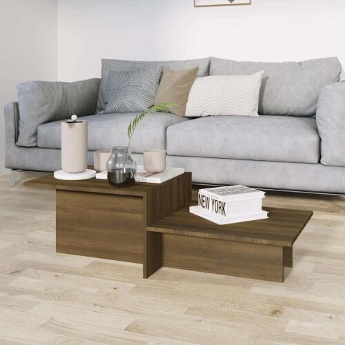 Stolić za kavu smeđi hrast 111,5 x 50 x 33 cm konstruirano drvo Cijena