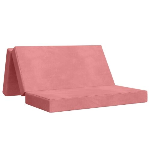 Sofa na razvlačenje 140 x 67 x 45 cm Ružičasta - Ružičasta 200 x 140 x 15 cm Baršun Cijena