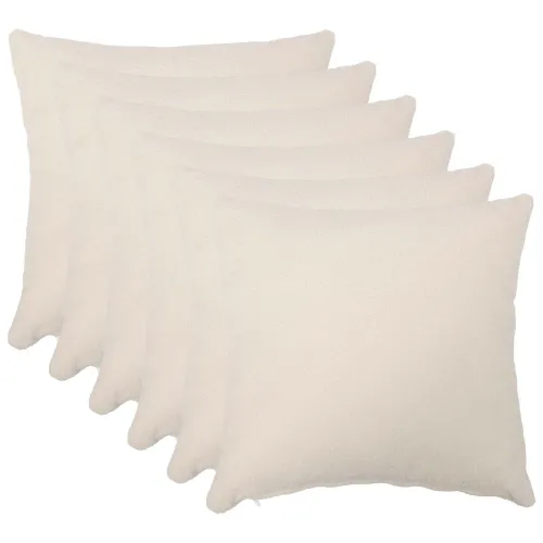 Presvlaka za jastuk 6 pcs HEERLEN Krem 40 x 40 cm Bouclé - Krem 40 x 40 cm 6 Cijena