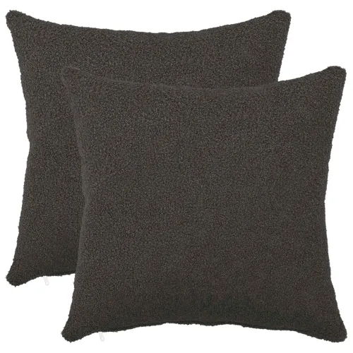 Presvlaka za jastuk 2 pcs HEERLEN Tamnosiva 40 x 40 cm Bouclé - Tamnosiva 40 x 40 cm 2 Cijena