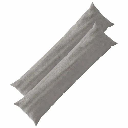 Presvlaka za jastuk 2 pcs HEERLEN Svjetlosiva 40 x 145 cm Kord - Svjetlosiva 40 x 145 cm 2 Cijena
