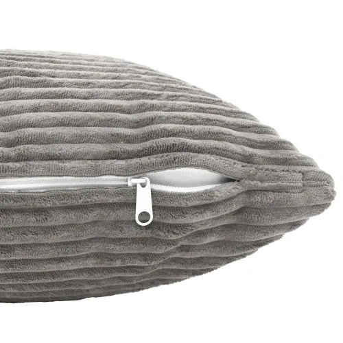 Presvlaka za jastuk 6 pcs HEERLEN Svjetlosiva 40 x 70 cm Kord - Svjetlosiva 40 x 70 cm 6 Cijena