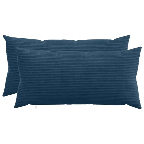 Presvlaka za jastuk 2 pcs HEERLEN Mornarsko plava 40 x 70 cm - Modra 40 x 70 cm 2 Cijena