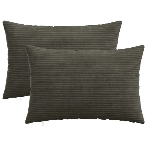 Presvlaka za jastuk 2 pcs HEERLEN Antracit 50 x 70 cm Kord - Antracit 50 x 70 cm 2 Cijena