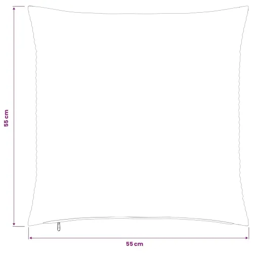 Presvlaka za jastuk 2 pcs HEERLEN Žuta 55 x 55 cm Kord - Žuta 55 x 55 cm 2 Cijena