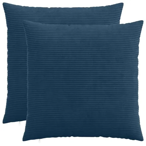 Presvlaka za jastuk 2 pcs HEERLEN Mornarsko plava 60 x 60 cm - Modra 60 x 60 cm 2 Cijena