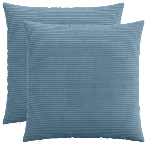 Presvlaka za jastuk 2 pcs HEERLEN Plava 65 x 65 cm Kord - Plava 65 x 65 cm 2 Cijena