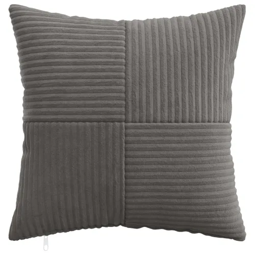 Presvlaka za jastuk 12 pcs ALMELO Tamnosiva 50 x 50 cm Kord - Tamnosiva 50 x 50 cm 12 Cijena