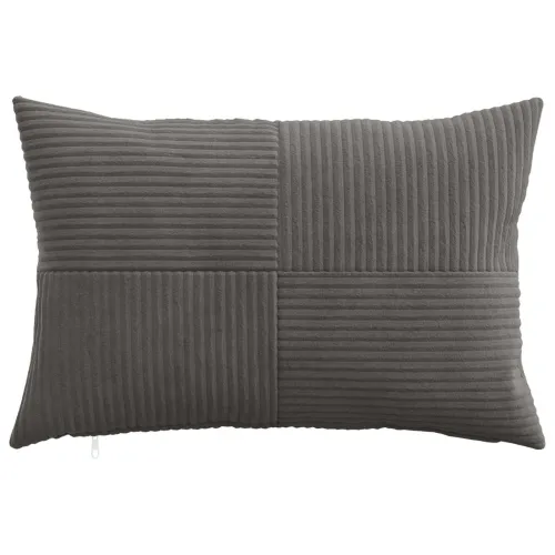 Presvlaka za jastuk 2 pcs ALMELO Tamnosiva 50 x 75 cm Kord - Tamnosiva 50 x 75 cm 2 Cijena