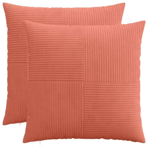 Presvlaka za jastuk 2 pcs ALMELO Crvena narančasta 60 x 60 cm - Crvena narančasta 60 x 60 cm 2 Cijena