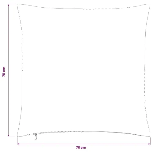 Presvlaka za jastuk 2 pcs ALMELO Smeđa 70 x 70 cm Kord - Smeđa 70 x 70 cm 2 Cijena