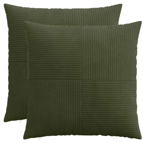 Presvlaka za jastuk 2 pcs ALMELO Zelena 70 x 70 cm Kord - Zelena 70 x 70 cm 2 Cijena
