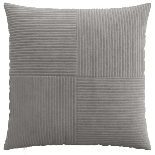 Presvlaka za jastuk 2 pcs ALMELO Svjetlosiva 80 x 80 cm Kord - Svjetlosiva 80 x 80 cm 2 Cijena
