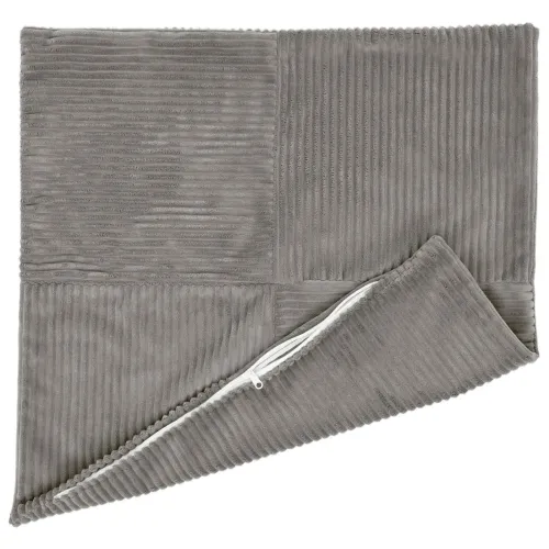 Presvlaka za jastuk 6 pcs ALMELO Svjetlosiva 80 x 80 cm Kord - Svjetlosiva 80 x 80 cm 6 Cijena