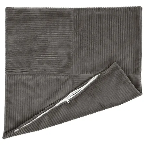 Presvlaka za jastuk 2 pcs ALMELO Tamnosiva 80 x 80 cm Kord - Tamnosiva 80 x 80 cm 2 Cijena