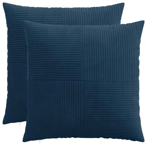 Presvlaka za jastuk 2 pcs ALMELO Mornarsko plava 80 x 80 cm - Modra 80 x 80 cm 2 Cijena
