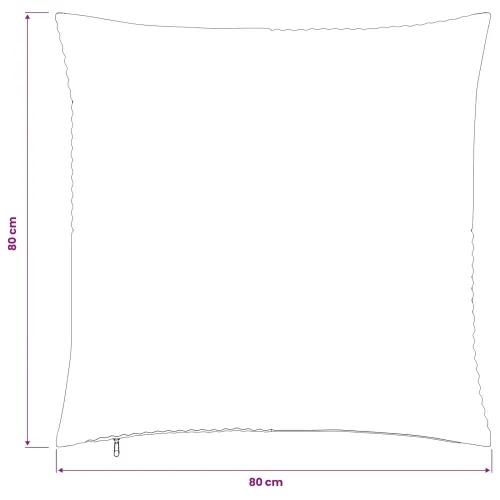 Presvlaka za jastuk 6 pcs ALMELO Sivosmeđa 80 x 80 cm Kord - Sivosmeđa 80 x 80 cm 6 Cijena