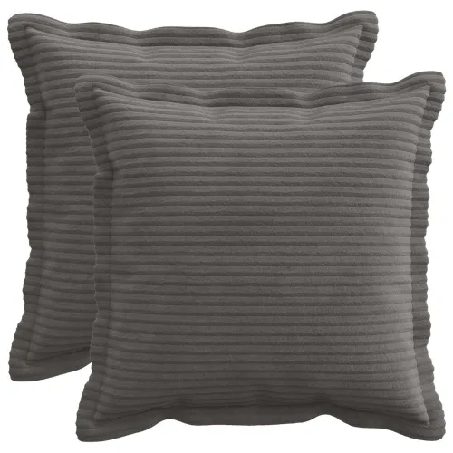Presvlaka za jastuk 2 kom. HOUTEN Tamnosiva 30 x 30 cm Kord - Tamnosiva 30 x 30 cm 2 Cijena