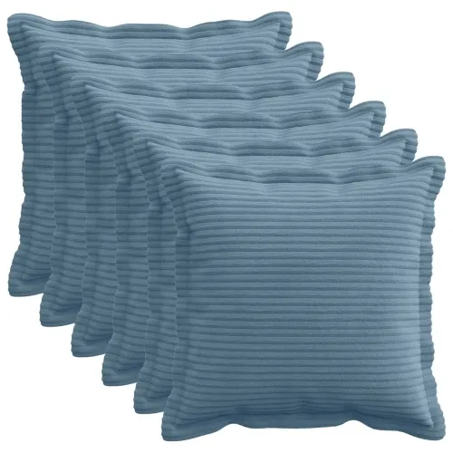 Presvlaka za jastuk 6 kom. HOUTEN Plava 30 x 30 cm Kord - Plava 30 x 30 cm 6 Cijena