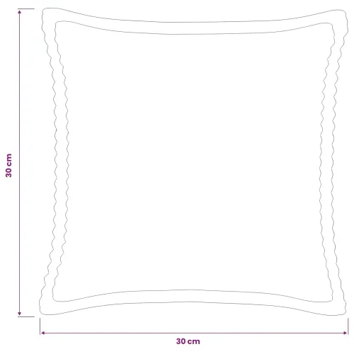 Presvlaka za jastuk 6 kom. HOUTEN Plava 30 x 30 cm Kord - Plava 30 x 30 cm 6 Cijena