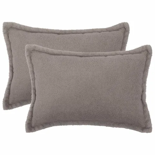 Presvlaka za jastuk 2 pcs HOUTEN Svjetlosiva 30 x 50 cm Bouclé - Svjetlosiva 30 x 50 cm 2 Cijena
