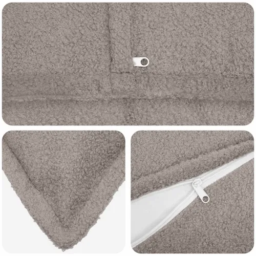 Presvlaka za jastuk 2 pcs HOUTEN Svjetlosiva 30 x 50 cm Bouclé - Svjetlosiva 30 x 50 cm 2 Cijena