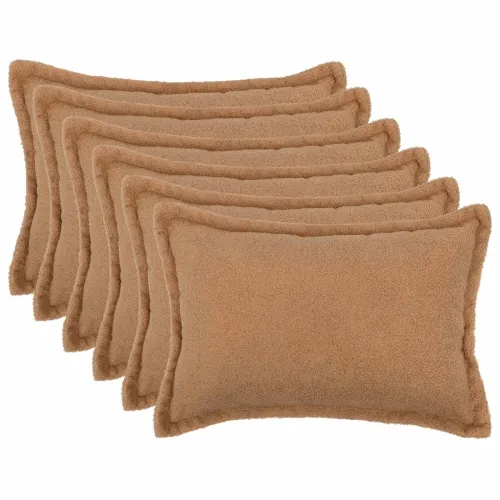 Presvlaka za jastuk 6 pcs HOUTEN Bež 30 x 50 cm Bouclé - Bež 30 x 50 cm 6 Cijena