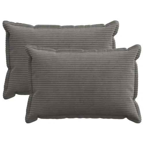 Presvlaka za jastuk 2 kom. HOUTEN Tamnosiva 40 x 60 cm Kord - Tamnosiva 40 x 60 cm 2 Cijena