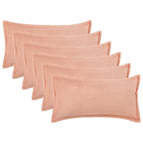 Presvlaka za jastuk 6 pcs HOUTEN Ružičasta 40 x 70 cm Bouclé - Ružičasta 40 x 70 cm 6 Cijena