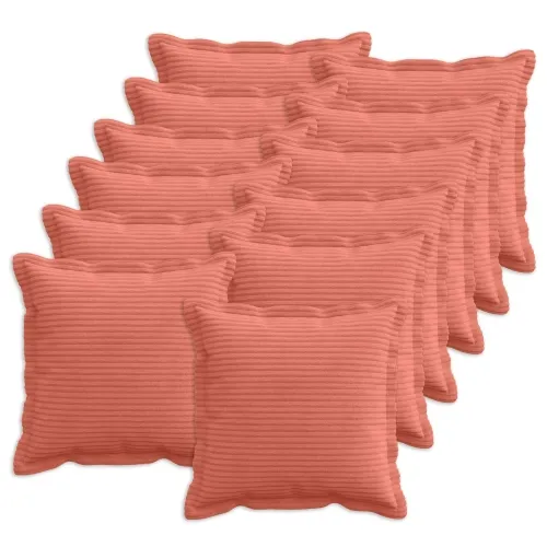 Presvlaka za jastuk 12 kom. HOUTEN Crvena narančasta 50 x 50 cm - Crvena narančasta 50 x 50 cm 12 Cijena