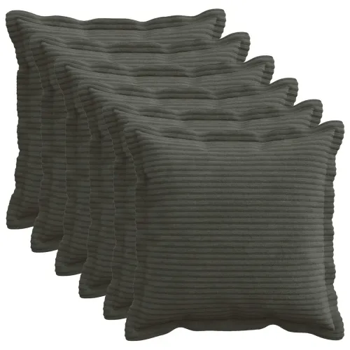 Presvlaka za jastuk 6 kom. HOUTEN Antracit 50 x 50 cm Kord - Antracit 50 x 50 cm 6 Cijena