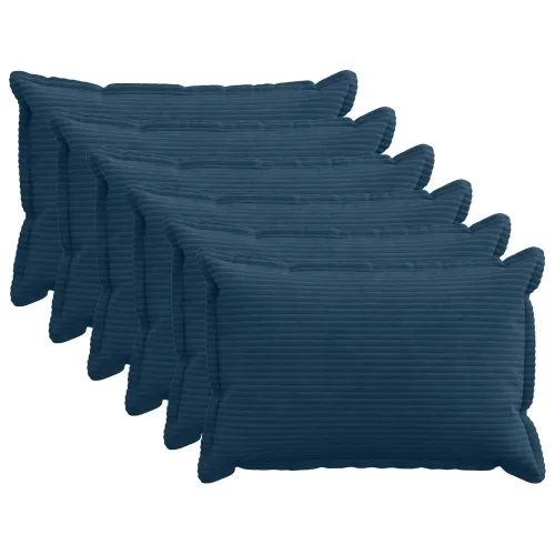 Presvlaka za jastuk 6 kom. HOUTEN Mornarsko plava 50 x 70 cm - Modra 50 x 70 cm 6 Cijena