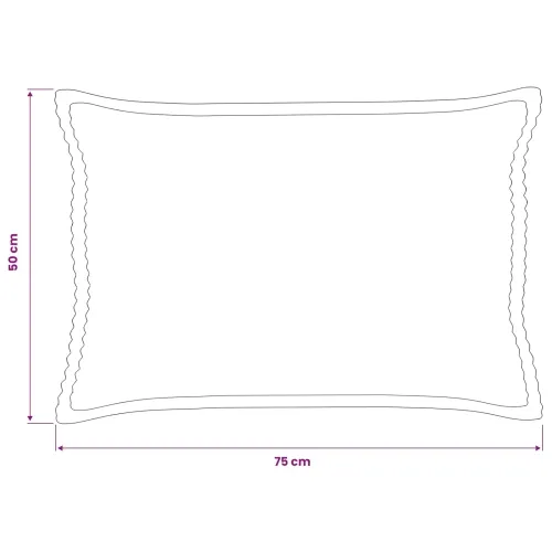 Presvlaka za jastuk 6 kom. HOUTEN Svjetlosiva 50 x 75 cm Kord - Svjetlosiva 50 x 75 cm 6 Cijena