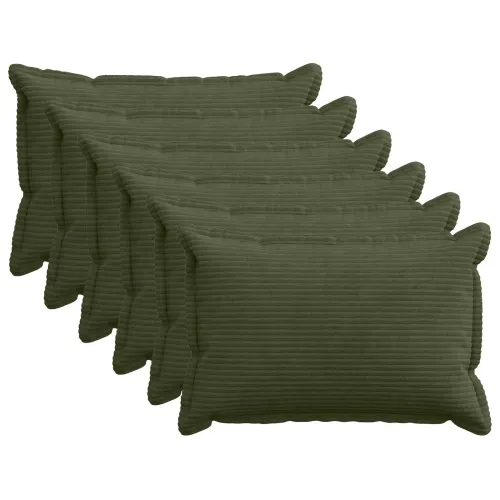 Presvlaka za jastuk 6 kom. HOUTEN Zelena 50 x 75 cm Kord - Zelena 50 x 75 cm 6 Cijena