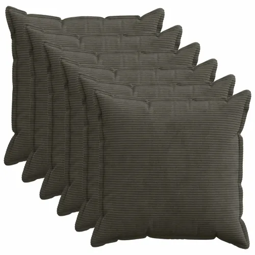 Presvlaka za jastuk 6 kom. HOUTEN Antracit 60 x 60 cm Kord - Antracit 60 x 60 cm 6 Cijena