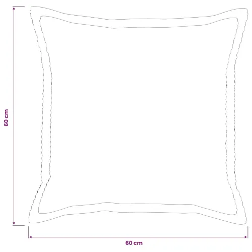 Presvlaka za jastuk 6 kom. HOUTEN Antracit 60 x 60 cm Kord - Antracit 60 x 60 cm 6 Cijena